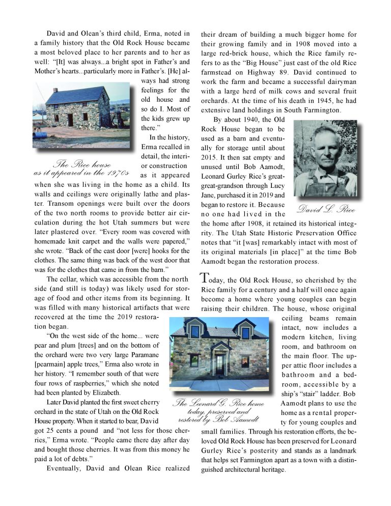 The Leonard G. Rice Historic Rock Home Remodel